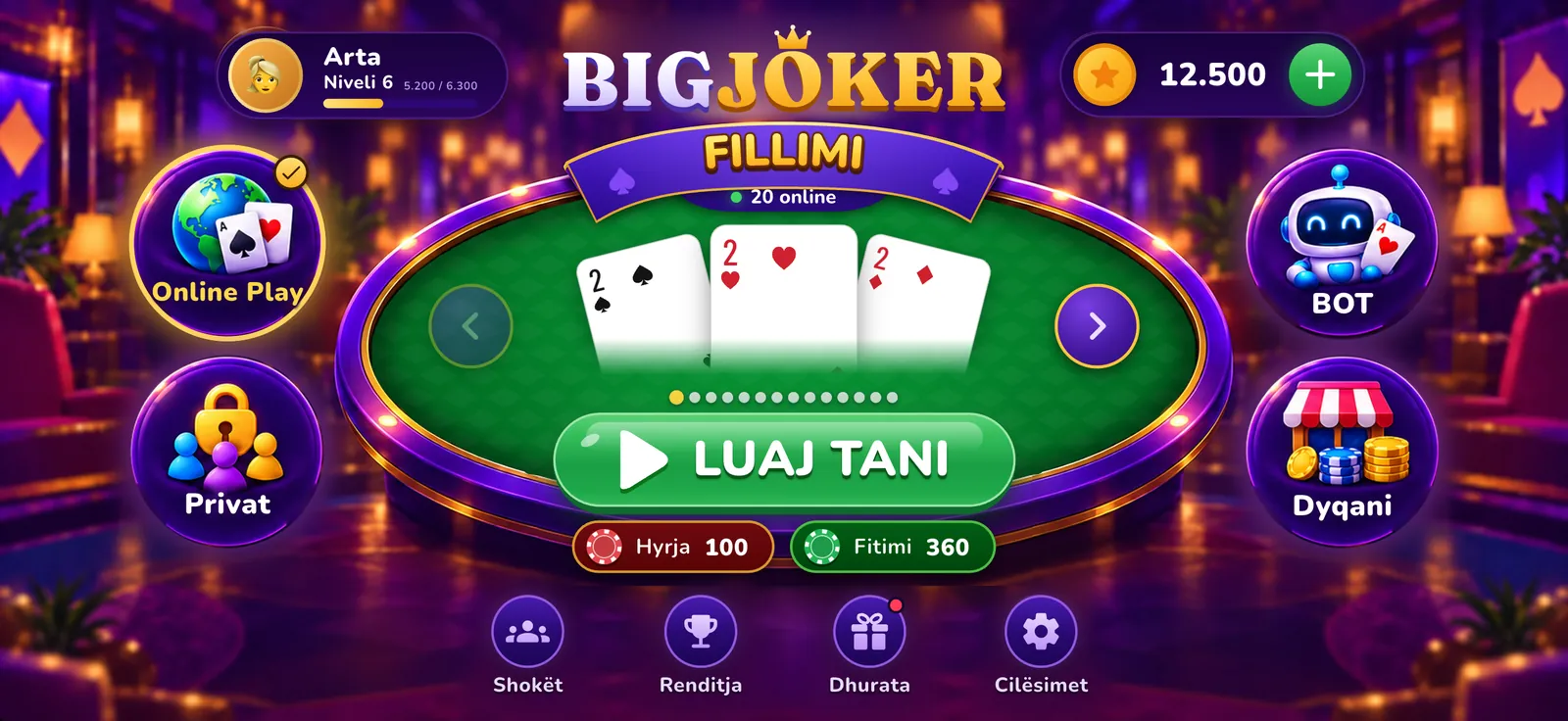 Salloni i BigJoker me sallat